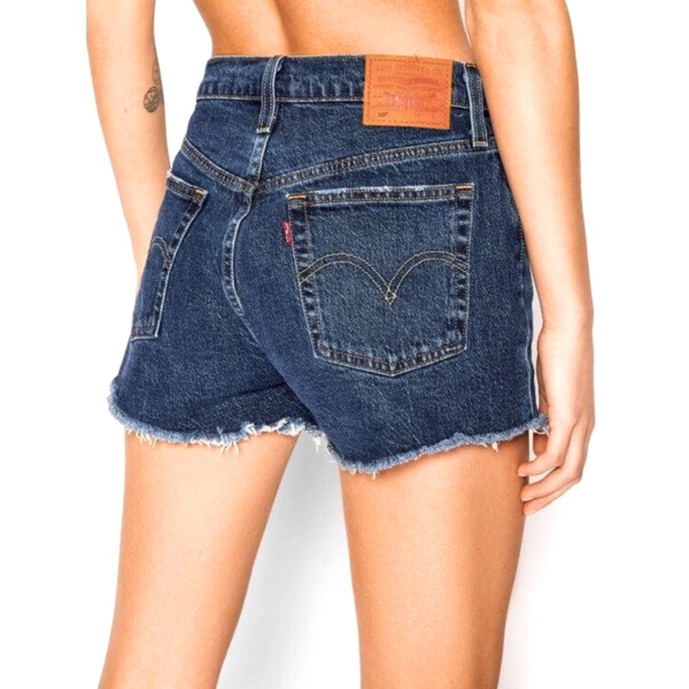 Levis - 501 High Waist Denim Shorts Cutoff Shorts